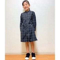 【リンクコーデ】プリントワンピース 110cmの画像