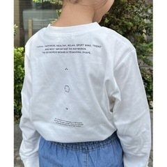 【リンクコーデ】バックプリントロゴT 120cmの画像