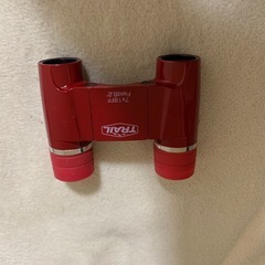 双眼鏡 赤 ジャンク品の画像