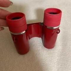 双眼鏡 赤 ジャンク品の画像