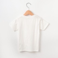 【リンクコーデ】ロゴフロッキープリントTシャツ 100cm ※汚れありの画像