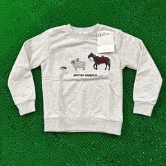 【リンクコーデ】アニマル刺繍スウェット 120cmの画像