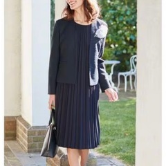 大きいサイズ　23区　洗える　クリスタルアムンゼンワンピースの画像