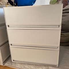 収納ケース　ホワイト　　 9個セットの画像