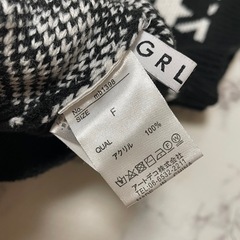 ニット ベスト 千鳥柄の画像