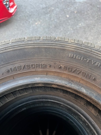 145/80R12,ダンロップ,2024年,4本