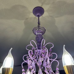 LED シャンデリア　パープルの画像