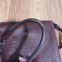 トート バッグ レディース ショルダー レザー 合皮 ワインの画像