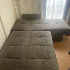 L字型ソファベッドの画像