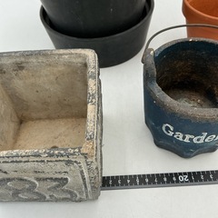 ガーデンポット4点おまとめ　植木鉢　ガーデニング　インテリアにもの画像