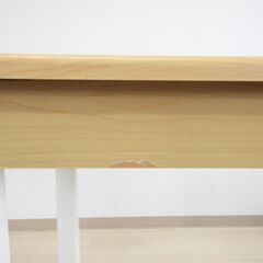 ワークデスク（ナチュラル×ホワイト）【小金井市民限定】（小金井市再生家具）品番：12-02-09 ※新規優先の画像