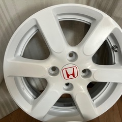 ホンダ純正N-ONEホイール　N-BOXにもホワイト塗装後未着用の画像