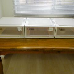 クローゼットケース３個（カプチーノ）【小金井市民限定】（小金井市再生家具）品番：12-02-11 ※新規優先の画像