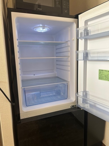 アズマ 2ドア 冷蔵庫 MR-GL170 ブラック 170L 電気冷凍冷蔵庫