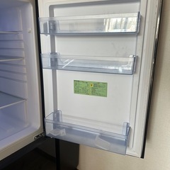 アズマ 2ドア 冷蔵庫 MR-GL170 ブラック 170L 電気冷凍冷蔵庫の画像