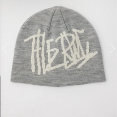 グレー ニット帽 フリーサイズ アクリル100% ロデオクラウンズの画像