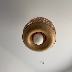 IKEA ランプシェード　ペンダントランプ　竹　ハンドメイド　ミステルフルトの画像