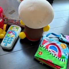 【まとめ売り】アンパンマン掃除機＆追いかけっこアンパンマン等 おもちゃ4点セットの画像