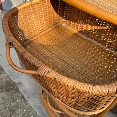 籐の引き出し4段の画像