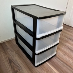 3段引き出し 収納ボックス 衣装ケース　タンス チェストの画像