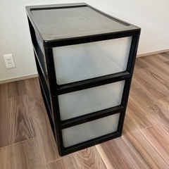 3段引き出し 収納ボックス 衣装ケース　タンス チェストの画像