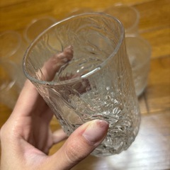 年輪のような模様のグラス　10個の画像