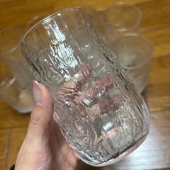 年輪のような模様のグラス　10個の画像