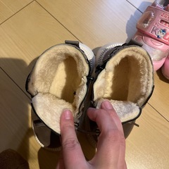 14.5cm アンパンマンスニーカー ブラウン美品シューズ 2足セットの画像