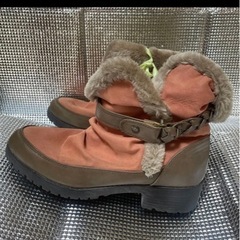 ボアブーツ ブラウン オレンジの画像