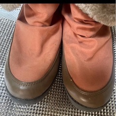 ボアブーツ ブラウン オレンジの画像