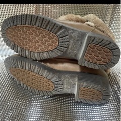 ボアブーツ ブラウン オレンジの画像