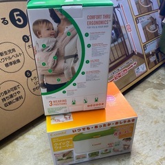 美品　ベビー用品5点セット　ベッド、ベビーゲート、ドリームバウンサーEX、スリング、ウォーマーの画像