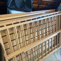 美品　ベビー用品5点セット　ベッド、ベビーゲート、ドリームバウンサーEX、スリング、ウォーマーの画像