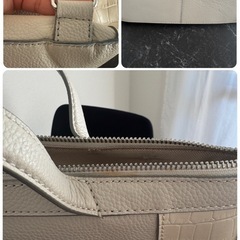 美品✨使用1〜2回のみ／COLE HAAN 本革コンバーチブルバックパック／A4収納可／ベージュ／本体のみ の画像