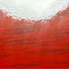 大きめお盆　小判型　漆塗り　未使用品の画像