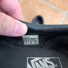 Vans ブラック スリッポンの画像