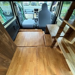 ハイゼットカーゴ　DIY 車中泊　
フロアボードのみ　フローリング　パネル5枚　の画像