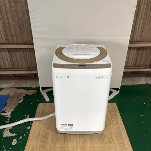 ご購入頂きありがとうございました。取引終了しました。美品SHARP シャープ 7.0kg 全自動洗濯機 ES-KS70T 2018年製分解清掃　動作確認済み