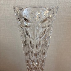 ボヘミアンクリスタルガラス　BOHEMIA CRYSTAL フラワーベース 花瓶の画像
