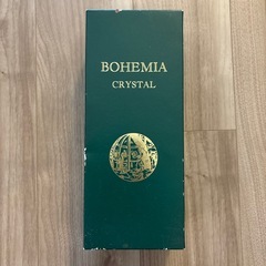 ボヘミアンクリスタルガラス　BOHEMIA CRYSTAL フラワーベース 花瓶の画像