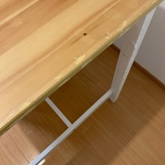 『お取引決定済み』傷ありIKEA折り畳みテーブルの画像