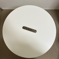 イケア　クヴィストブロー リビングテーブル ホワイト ワイヤー サイドテーブルの画像