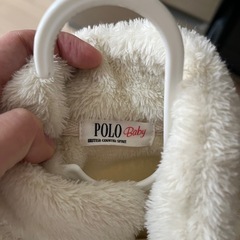 POLO  ラルフローレン　BCS ふわふわアウター　70-80サイズ　ポンチョの画像