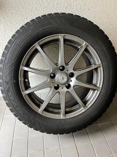 ハイエース等にBSブリヂストン推奨美品ホイール&スタッドレスREVOGZ215
