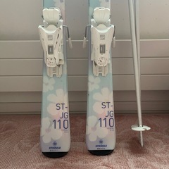【終了】女の子スキー&ストック100cmくらいの画像