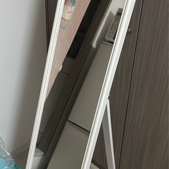 IKEA スタンドミラー 30×150 ホワイトの画像