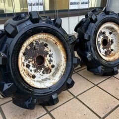 【売切御免！】774 鳥取県発 ブリヂストン 管理機用 タイヤ セット [ 4.00-7 ] 広島 岡山 島根 兵庫 引取歓迎 あぐり家鳥取中央店の画像