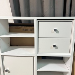 ホワイト　収納棚2台セット　2026年2月中旬から2月末取引 使い勝手良し の画像