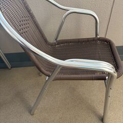 テーブル＆チェア2脚 屋外用 の画像