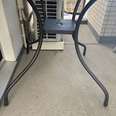 テーブル＆チェア2脚 屋外用 の画像